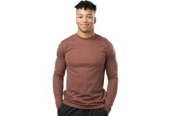 BAUER Merino Longsleeve Tech T- Shirt - braun - Sr.