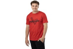 BAUER Core Lockup Tee - rot - Sr.