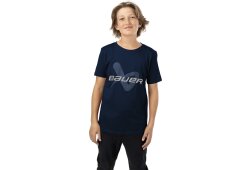 BAUER Core Lockup Tee - marine - Yth.