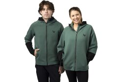 BAUER FLC Full Zip Colorblock - grün - Sr.