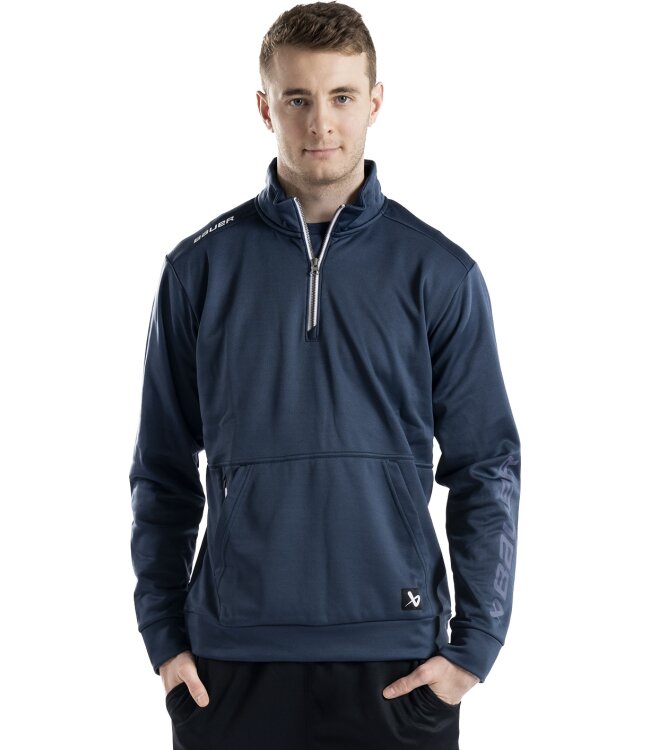 BAUER 1/2 Zip Fleece Team - marine - Sr.