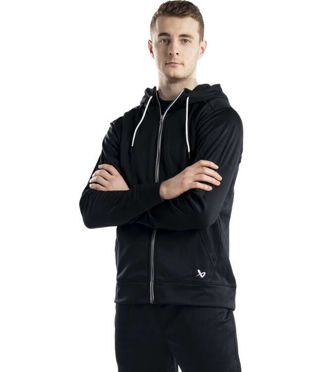 BAUER Fleece Zip Hoodie Team - schwarz - Sr.