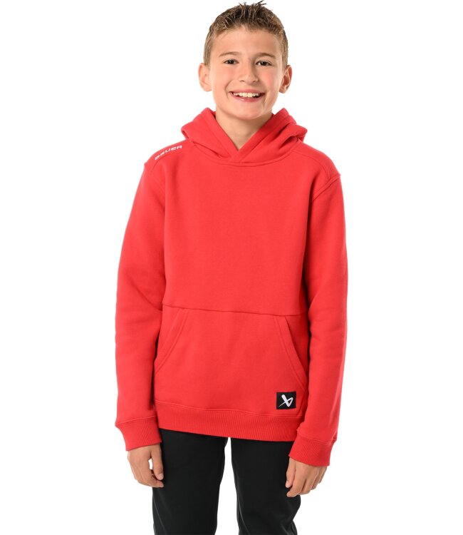 BAUER Team Hoodie Ultimate - rot - Yth.