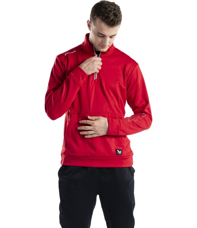 BAUER 1/2 Zip Fleece Team - rot - Sr.