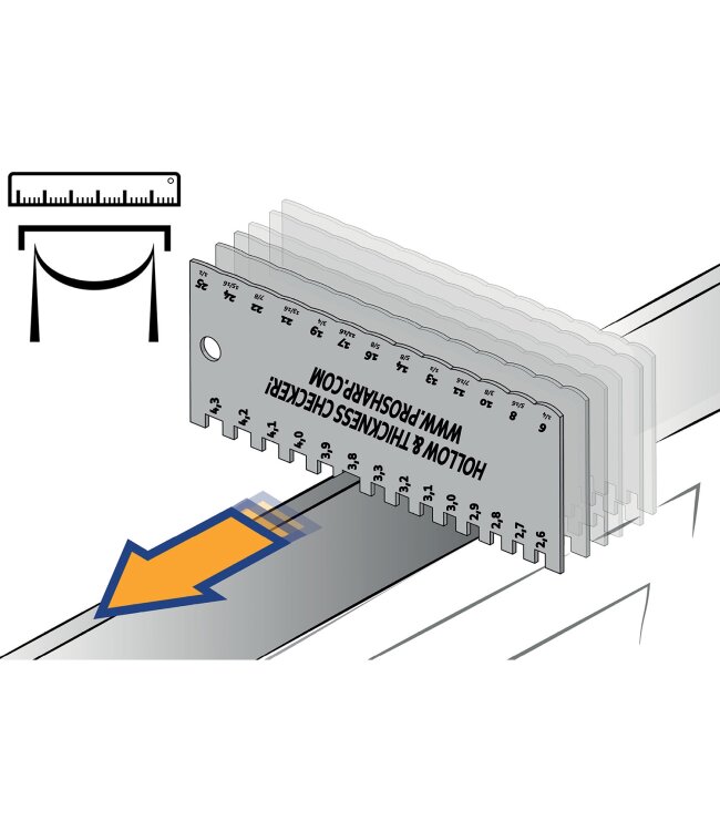 PROSHARP Hollow Blade Checker