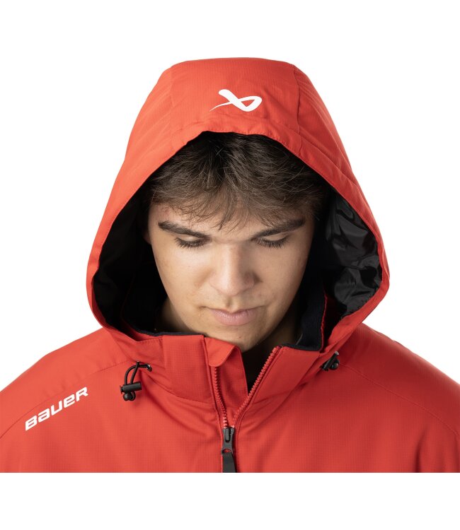 BAUER Team Heavyweight Jacke - rot - Sr.