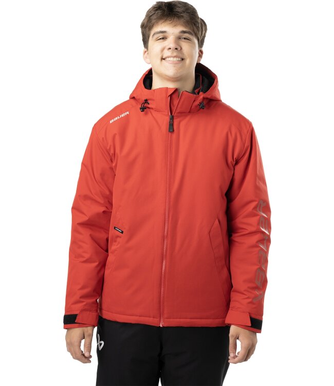 BAUER Team Heavyweight Jacke - rot - Sr.