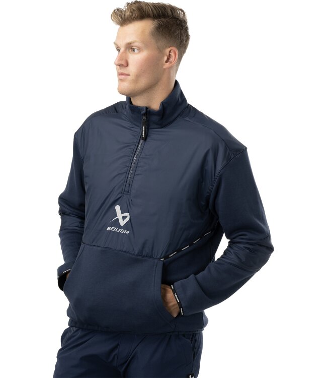 BAUER 1/2 Zip Pullover Team - marine - Sr.