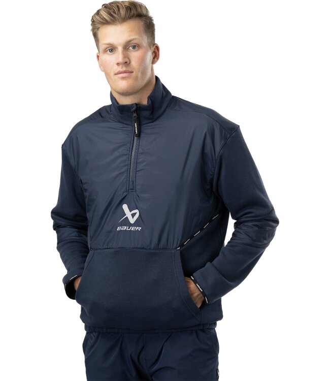 BAUER 1/2 Zip Pullover Team - marine - Sr.