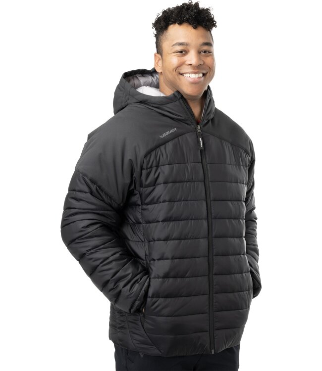 BAUER Team Puffer Jacke - schwarz - Sr.