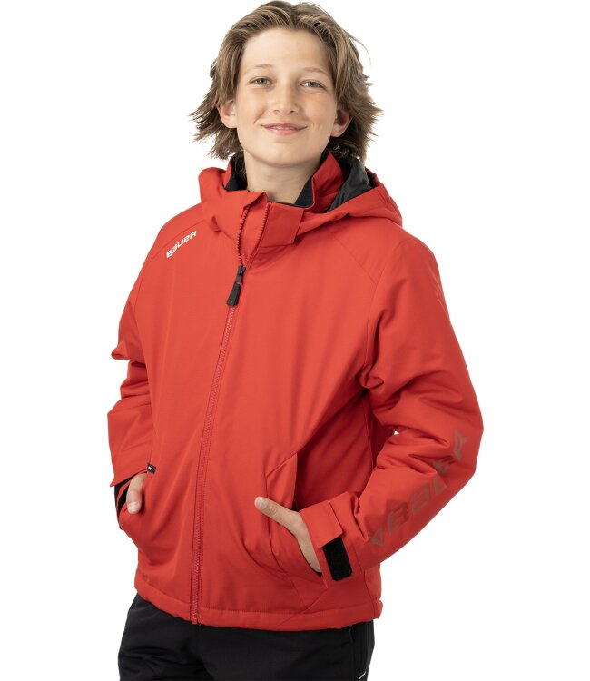 BAUER Team Heavyweight Jacke - rot - Yth.