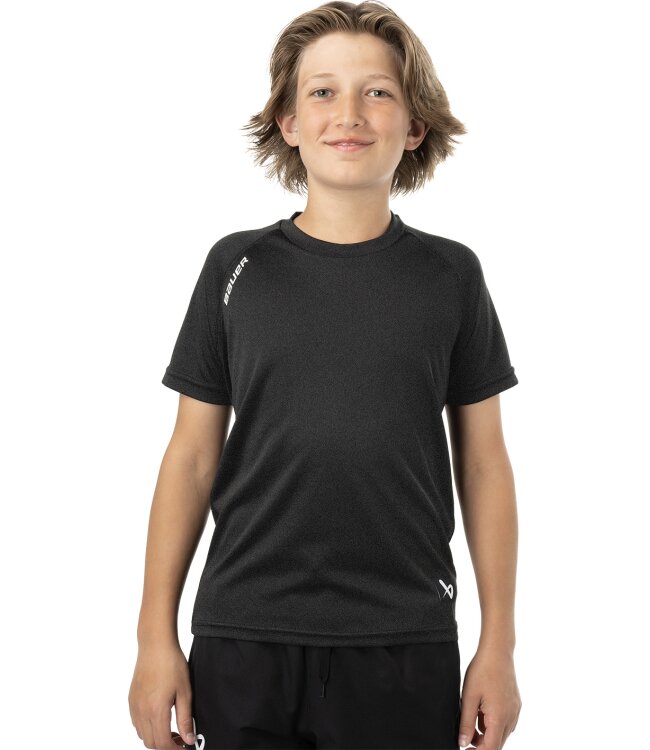 BAUER Team Tech Tee - schwarz - Yth.