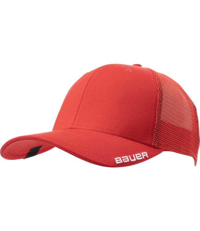 BAUER Team Mesh Snapback Cap - rot - Sr.