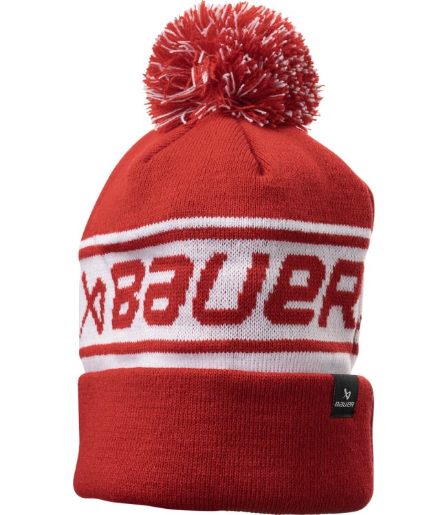 BAUER Team Ripped Pom Knit - rot