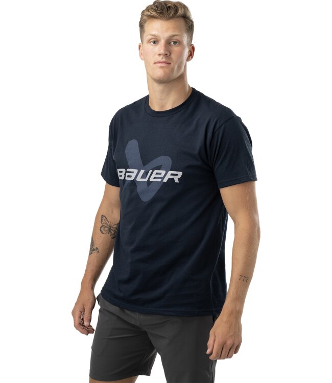 BAUER Core Lockup Tee - marine - Sr.