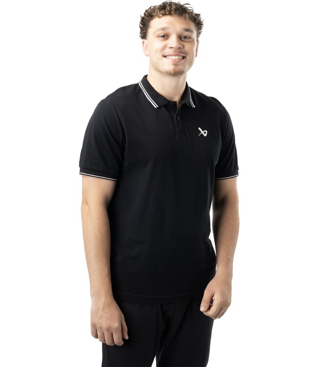 BAUER Pique Polo - schwarz - Sr.