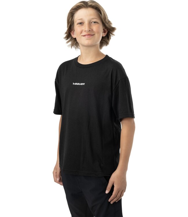 BAUER Core Tee - schwarz - Yth.