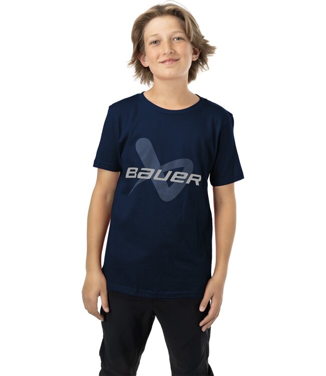 BAUER Core Lockup Tee - marine - Yth.