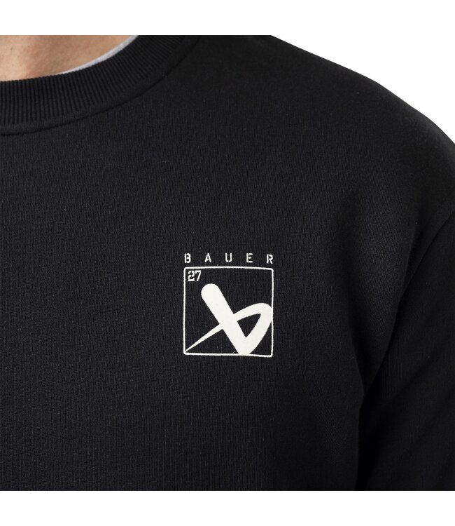 BAUER Quilted Crew - schwarz - Sr.