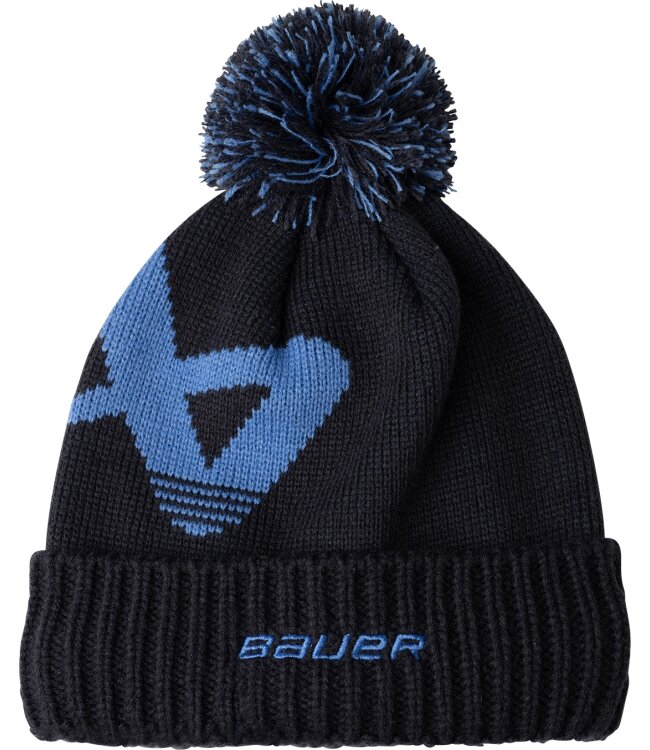 BAUER Knit Pom Intarsia - marine/blau - Sr.