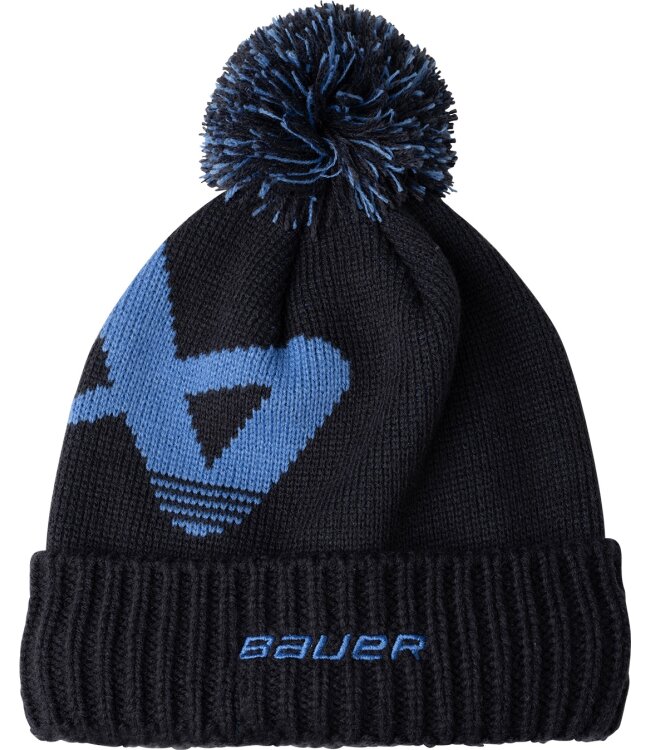 BAUER Knit Pom Intarsia - marine/blau - Yth.