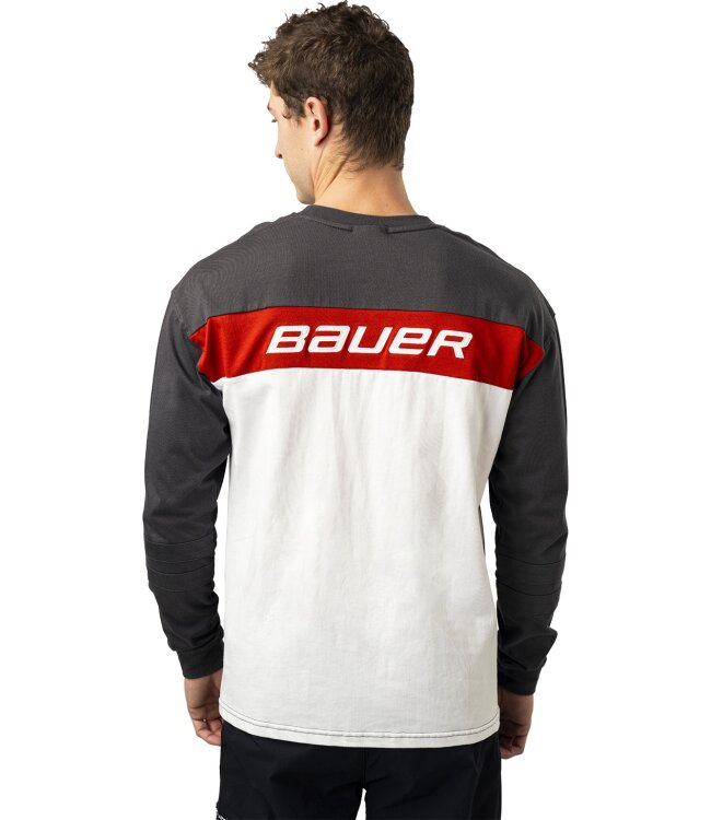 BAUER LS Tee Gamechanger - grau - Sr.